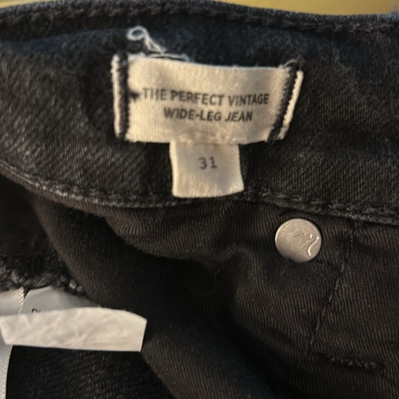 EUC Madewell Perfect Vintage Wide-leg Jean black, 31 - Picture 6 of 9